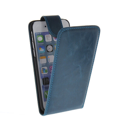 

MOONCASE Smooth skin Leather Bottom Flip Pouch ЧЕХОЛ ДЛЯ Apple iPhone 6 ( 4.7 inch ) Blue