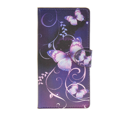 

MOONCASE Flower style Leather Side Flip Wallet Card Slot Stand Pouch ЧЕХОЛ ДЛЯ Sony Xperia Z4