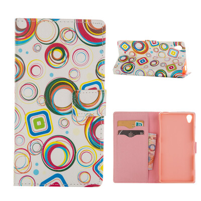 

MOONCASE ЧЕХОЛ ДЛЯ Sony Xperia Z3 Flip PU Leather Fold Wallet Card Slot Kickstand Back [Pattern series] /a13