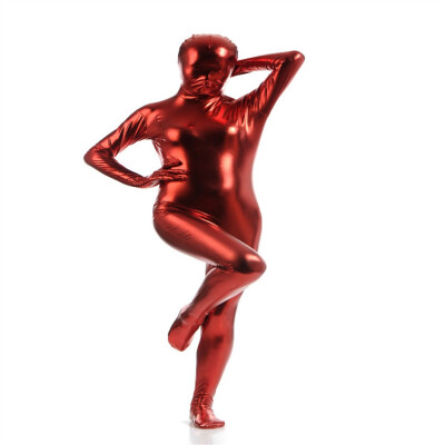 

24 Hrs Shipped Out Womens Metallic Full Bodysuits Womens Shiny Sexy Catsuit Fancy Dress Suitable for Halloween&Stage Performance