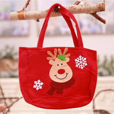 

Cute Cartoon Santa Claus Elk Snowman Christmas Candy Gift Bags Handbag Merry Christmas Storage Package Gift Bags