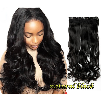 

24 Natural Hair Extensions wigs 1pcsset Straight curly Clip In Hair Extentions cosplay wigs