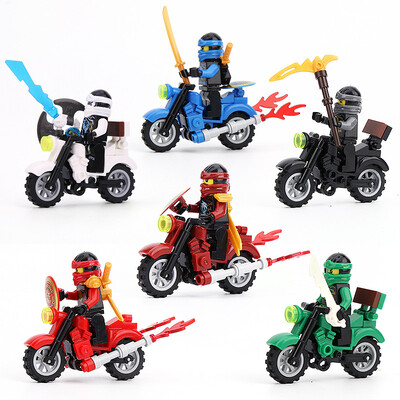 

2018 caliente héroes ninja Kai Jay Cole Zane Nya Lloyd con armas acción juguete figura niños construcción Blocs ladrillo modelo se