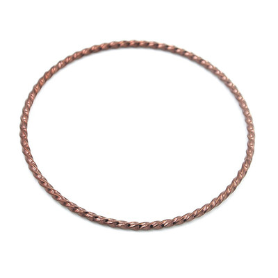 

Thin Iron Wire Twisting Circles Stainless Steel Bangle