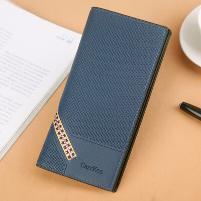 

Korean casual men wallet long multi function wallet ribbon webbed Wallet