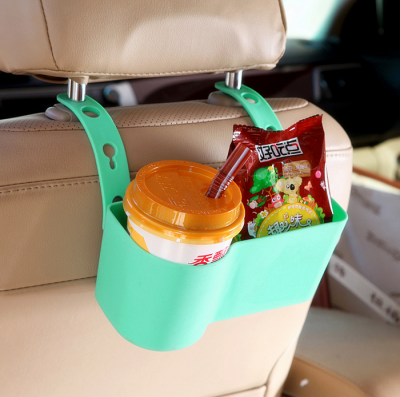 

Creative vehicle mounted large capacity partition box Adjustable rear seat litter box Car collecting basket