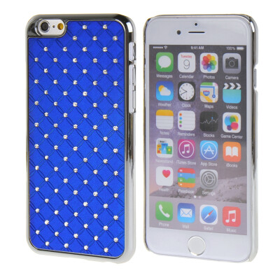 

MOONCASE iPhone 6 (4.7") Case Hard Luxury Chrome Rhinestone Bling Star Back Case Cover for Apple iPhone 6 (4.7") Dark blue