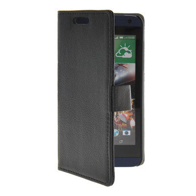 

MOONCASE Slim Leather Flip Wallet Card Pouch with Kickstand Shell Back ЧЕХОЛ ДЛЯ HTC Desire 610 Black