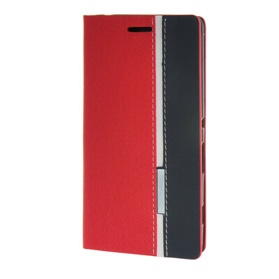 

MOONCASE ЧЕХОЛ ДЛЯ Sony Xperia C4 Minimalist style Leather Card Wallet Flip Slot Bracket Back Cover Red
