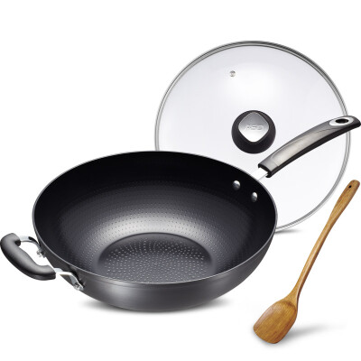 

【Jingdong Supermarket】 Ai Shida 36CM crystal pure oxygen ceramic no oil frying pan non-stick pan NQJ8336E non-stick pot induction cooker wok no smoke cooking pot