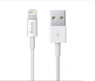 

Кабель Ainy для Apple iPhone 5/5S/5C/6/6Plus Lightning белый