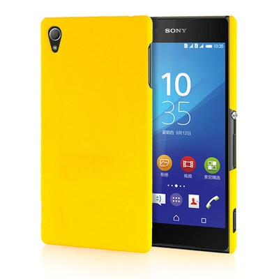 

MOONCASE Hard Rubberized Rubber Coating Devise Back ЧЕХОЛ ДЛЯ Sony Xperia Z4 Yellow