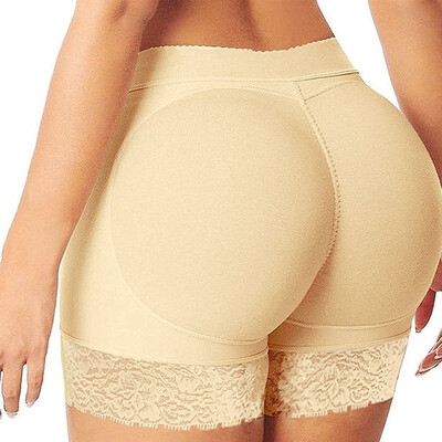 

SLIMBELLE Womens Seamless Butt Lifter Padded Lace Control Panties Enhancer Underwear