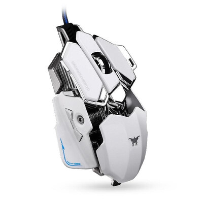

4800DPI Optical USB Wired Game Gaming Mouse 10 Button RGB LED Backlit Black D6B4