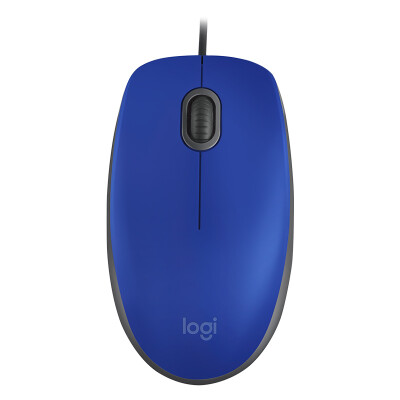 

Logitech M110 wired mute mouse blue three-year warranty