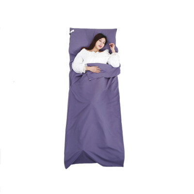 

Xingyue Blue Hotel Dirty Sleeping Bag Travel Portable Sleeping Bag Set Travel Self-made Bedding Navy Blue Single