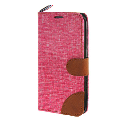 

MOONCASE Galaxy S6 Edge , Leather Wallet Flip Card Holder Pouch Stand Back ЧЕХОЛ ДЛЯ Samsung Galaxy S6 Edge Hot pink