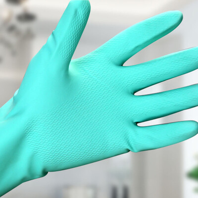 

Fang grass special type velvet gloves medium portable household gloves cleaning kitchen dishwashing gloves