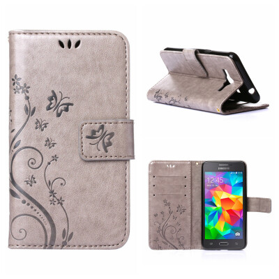 

MOONCASE Flower Pattern Premium Soft PU Leather Case Cover For Samsung Galaxy Grand Prime G530