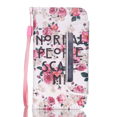 

мити моды печать практики пу бумажник кожаный чехол для iPhone 4s Flip покрытия сплит "2in1" 4 съемными с слот &)