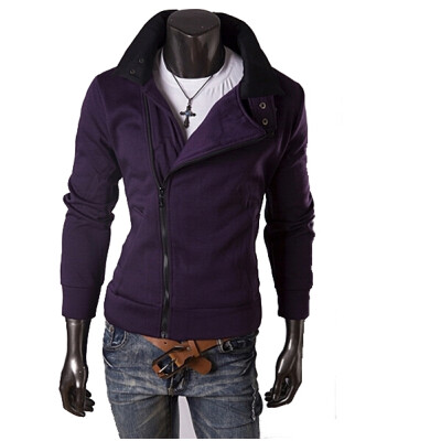 

Zogaa Mens Hoodie Many Zipper Double Stand Callar Nap