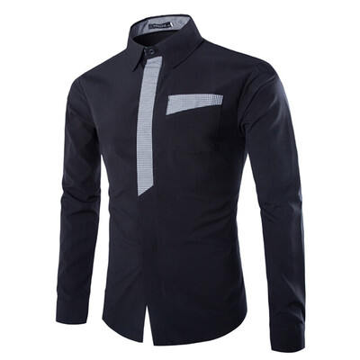 

Zogaa Pure Cotton Mens Shirt Casusl Slim Long Sleeve