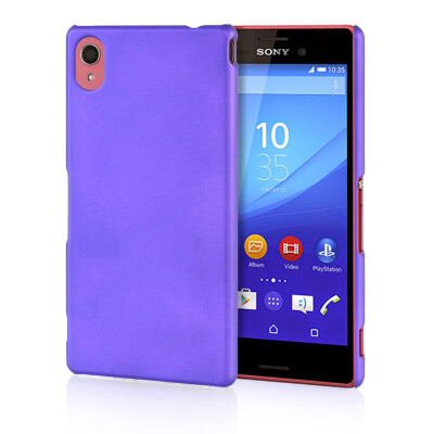 

MOONCASE Hard Rubberized Rubber Coating Devise Back ЧЕХОЛ ДЛЯ Sony Xperia M4 Pueple