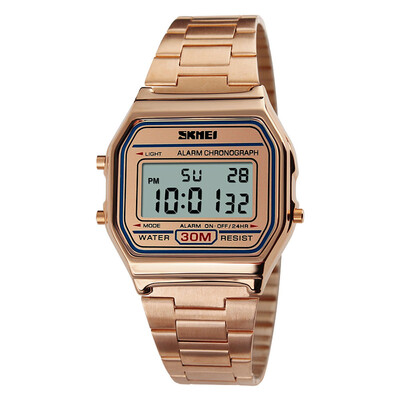 

Luxury Vintage Luminous Cool Digital Men Women Bussiness Wristwatch Couple Watch 3ATM Water-resistant Multi-function Unisex Sports