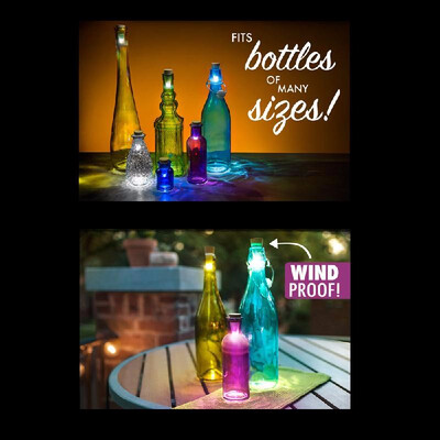

Cork Shaped Rechargeable USB LED Night Light Super Bright Empty Wine Bottle Lamp for Party Patio Xmas Durable To Use
