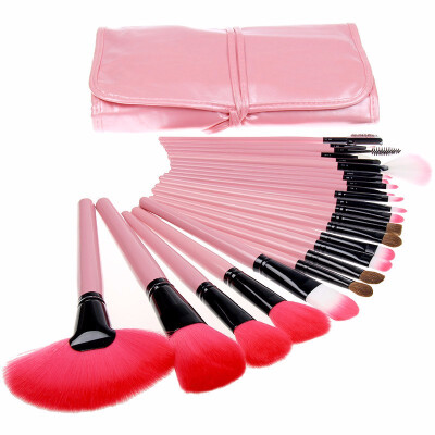 

MYBASY 24pcs Makeup Brush With PU Bag 3 Colors Choose