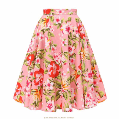 

Design Floral Skirt Women High Waist Plus Size Summer Skirts