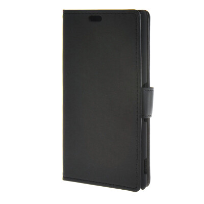 

MOONCASE Simple style Leather Wallet Flip Card Stand Back Case Cover for Sony Xperia M4 Aqua Black