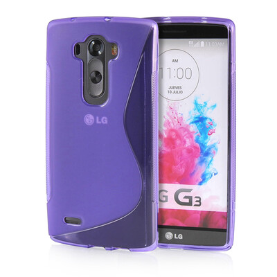 

MOONCASE S - Line Soft Flexible Silicone Gel TPU Skin Shell Back ЧЕХОЛ ДЛЯ LG G Flex 2 Purple