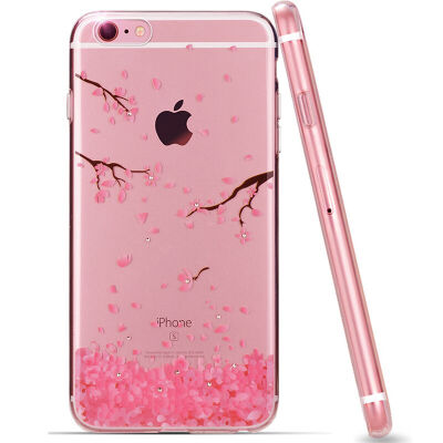 

Pizza Apple iphone6sPlus Phone Case 6plus Защитная оболочка Rhinestone Sakura 5.5 в