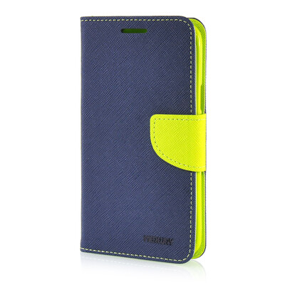 

MOONCASE Leather Side Flip Wallet Card Slot Pouch Stand ЧЕХОЛ ДЛЯ Samsung Galaxy Grand 3 / Grand Max G7200 Sapphire