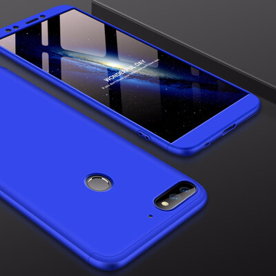 

Goowiiz Phone Case For Huawei Y7 Prime 2018Nova 2 LiteEnjoy 8Honor 7C Fashion Color collision 360 Degree Coverage PC