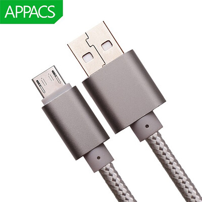 

APPACS Micro USB Cable Fast Charging Mobile Phone Andriod Cable Adapter 5V2A 1m 2m 3m USB Data Charger Cable for Samsung HTC LG