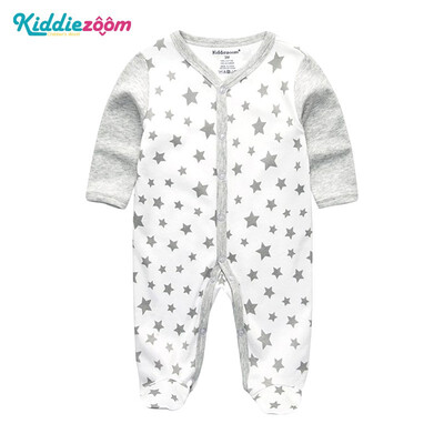

Kiddiezoom Jumpsuit Long Sleeve Spring Autumn Baby Rompers Cotton Newborn 0-12Months Baby Clothes Stars Stripes Baby Supplies