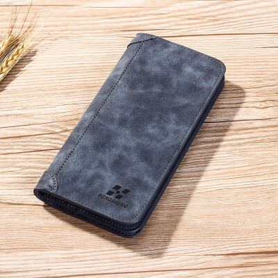 

Mens wallet short student thin wallet frosting retro personality youth business card pack