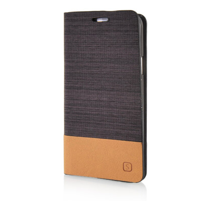 

MOONCASE Canvas Design Leather Side Flip Wallet Pouch Stand Shell Back ЧЕХОЛ ДЛЯ Samsung Galaxy A3 Coffee