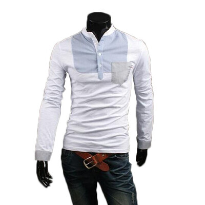 

Zogaa New Mens Polo Shirt Casual Fashion Stand Collar
