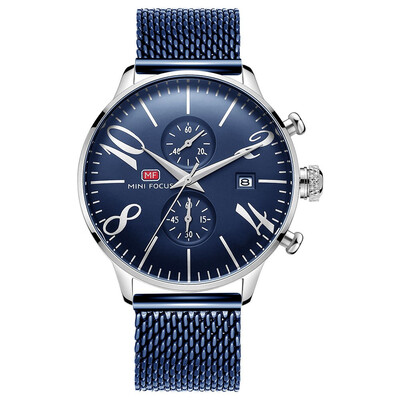 

BOFUTE Male Watches Business Watch Quartz Watches Calendar Waterproof Metal Mesh Belt Genuine Leather Strap 0135G