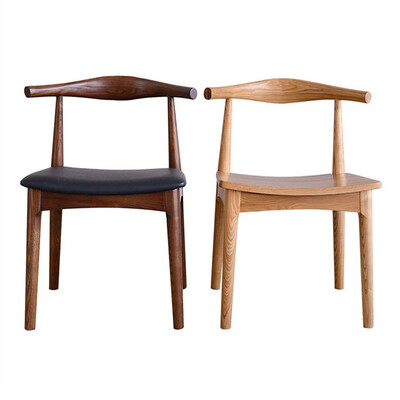 

Relaxing&cheap soild wood hotel horn chair