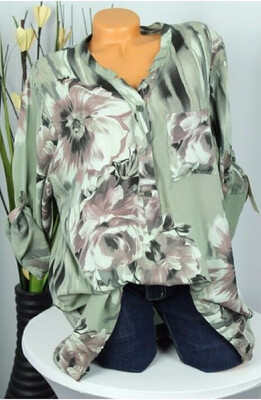 

2018 Autumn Women Fashion Long Sleeve Causal Loose Floral Print Blouse&Tops T-Shirt