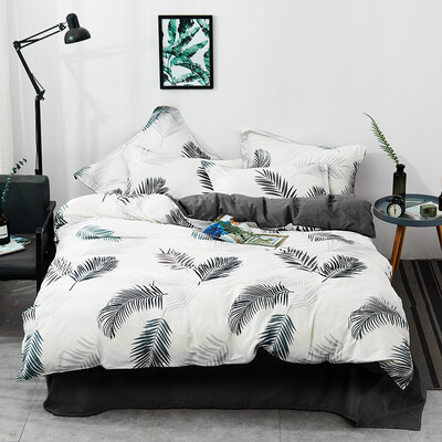 

Byford cotton four-piece bed linen twill printing kit simple cotton double four-piece suit 1518 m bed quilt cover 200230 Fengtangli