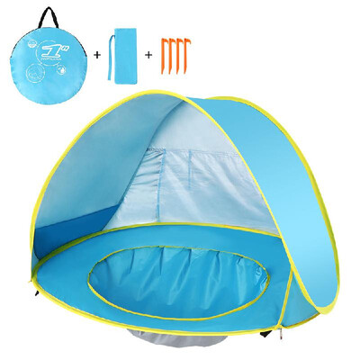 

Pop Up Baby Beach Tent Waterproof Anti-UV Sun Shelter with Pool Kids Outdoor Sun Shade Awning Tent