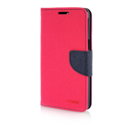 

MOONCASE Cross pattern Leather Side Flip Stand Shell Back ЧЕХОЛ ДЛЯ Samsung Galaxy Grand Prime G5308W Hot pink