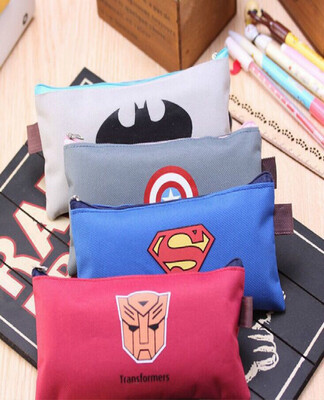 

Cute Student Pencil Pen Case Cosmetic Pouch Pocket Brush Holder Makeup Bag