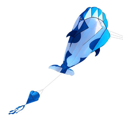 

3D Kite Huge Frameless Soft Parafoil Giant Whale Flying Kite