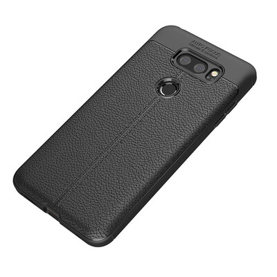 

Fivice LG V30 case Luxury leather TPU silicone anti-fall soft shell phone case